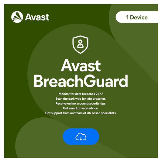 Avast BreachGuard 1 Device 1 Year Licence Key – Instant Download