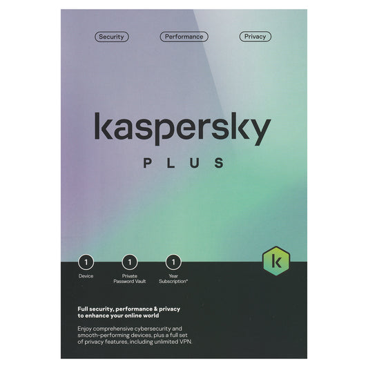 Kaspersky Plus, 1 Device, 1 Year Licence Key