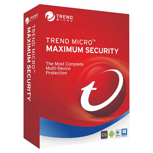 Trend Micro Maximum Security, 5 Devices, 1 Year Licence Key