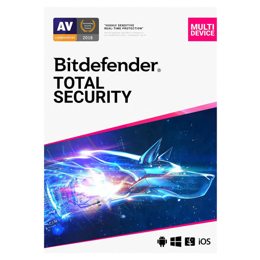 Bitdefender Total Security, 10 Devices, 1 Year Licence Key