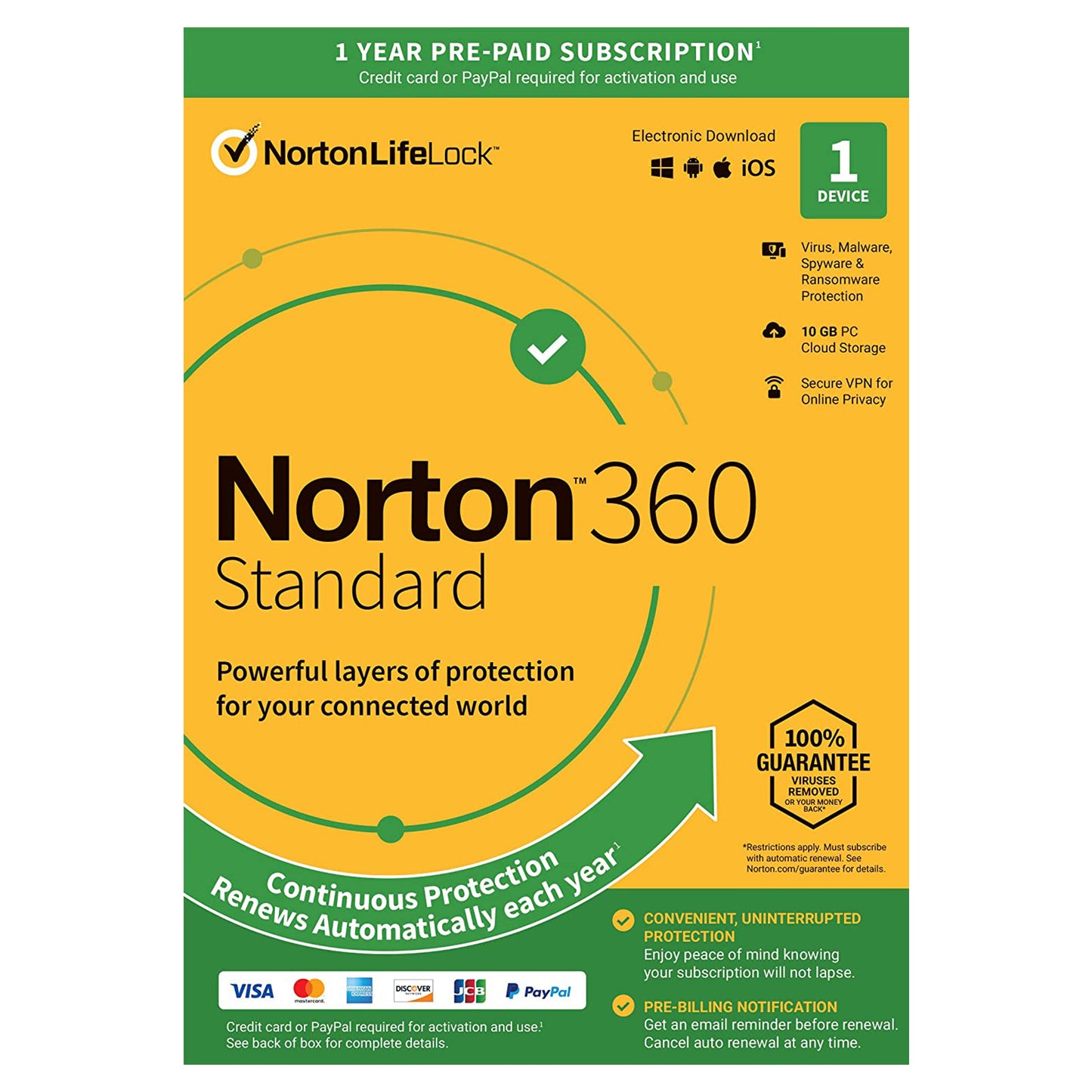 Norton 360 Standard, 1 Device, 1 Year Licence Key