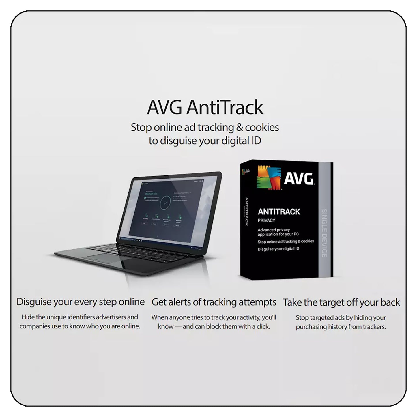 AVG AntiTrack 1 Device 1 Year Licence Key – Instant Download
