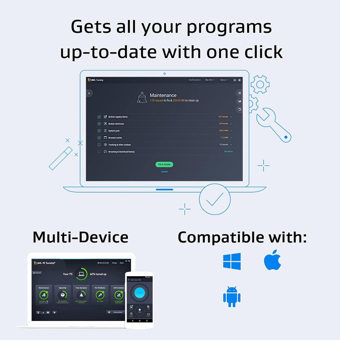 AVG TuneUp 1 Device 1 Year Licence Key – Instant Download