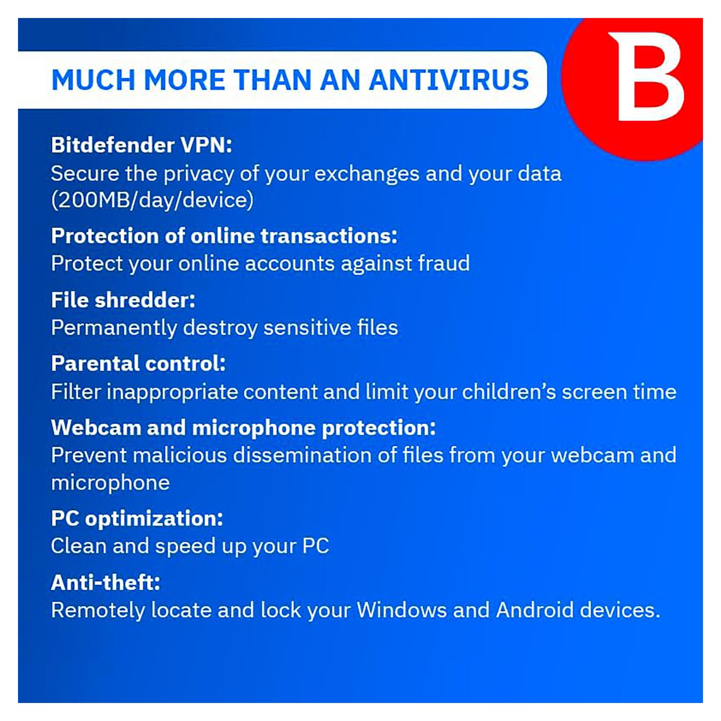 Bitdefender Total Security Antivirus 10 Devices 2 Years Licence Key – Instant Download