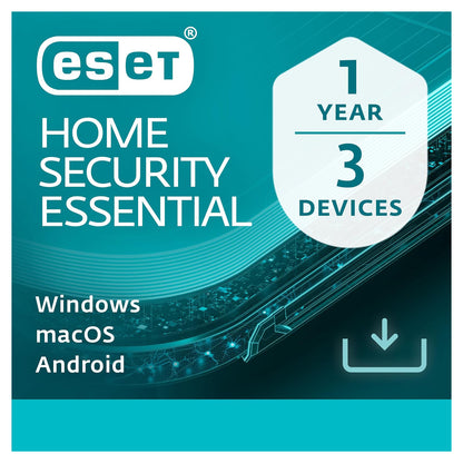 ESET Home Security Essential Antivirus 3 Devices 1 Year Licence Key – Instant Download