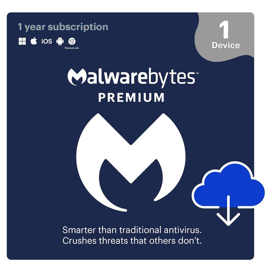 Malwarebytes Premium Standard 1 Device 1 Year Licence Key – Instant Download