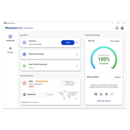 Malwarebytes Premium Standard 1 Device 1 Year Licence Key – Instant Download