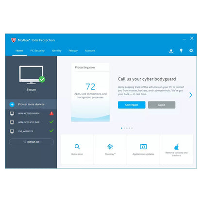 McAfee Total Protection Antivirus 3 Devices 1 Year Licence Key – Instant Download