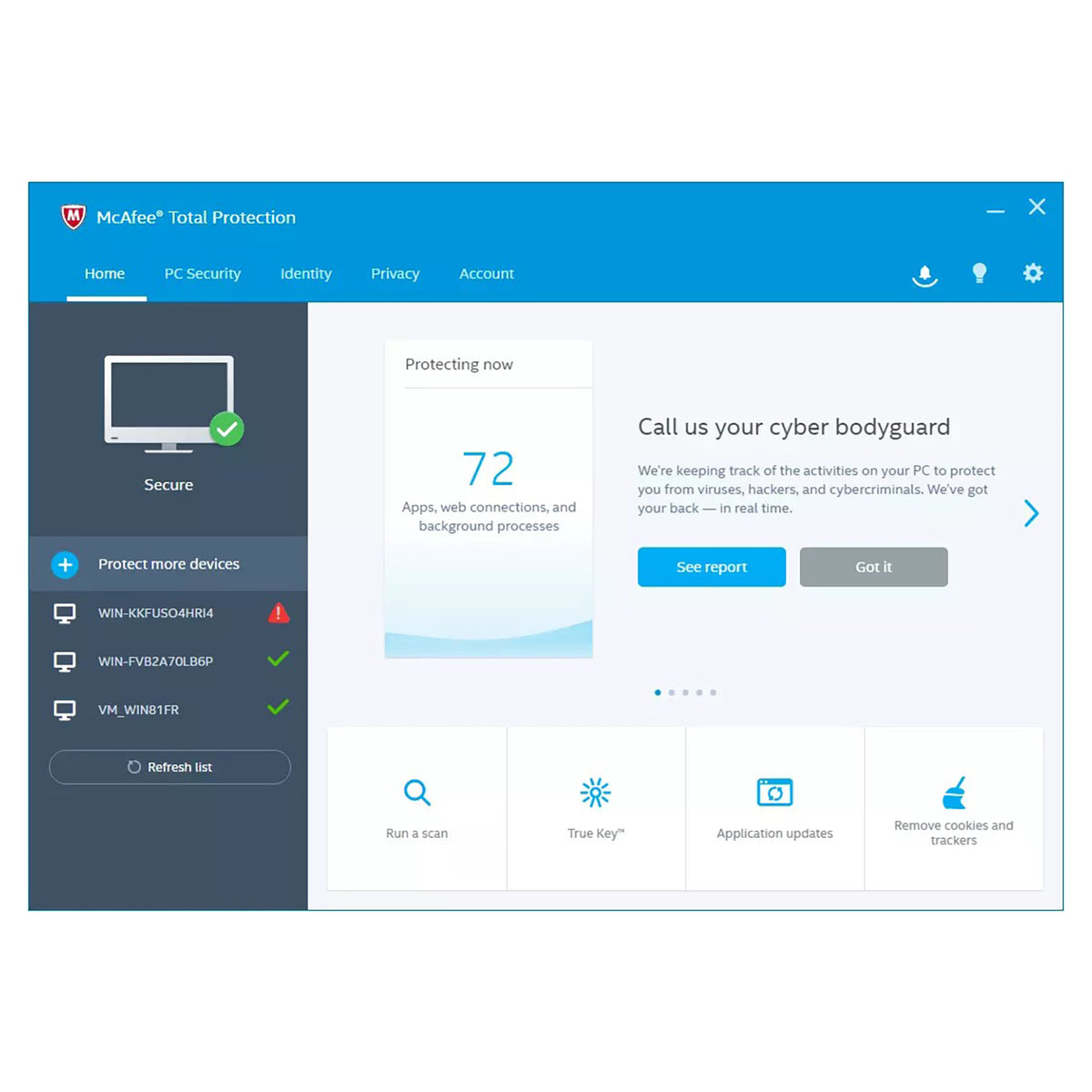 McAfee Total Protection Antivirus 5 Devices 2 Years Licence Key – Instant Download