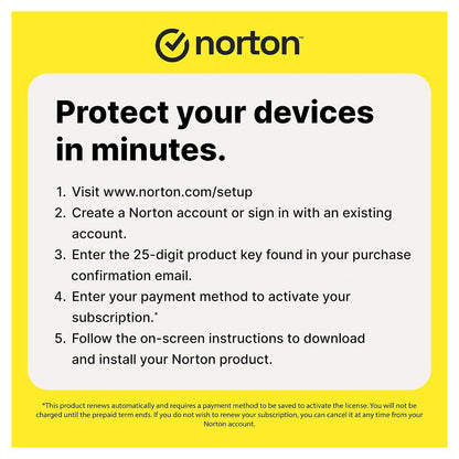 Norton 360 Deluxe Antivirus 5 Devices 1 Year Licence Key – Instant Download