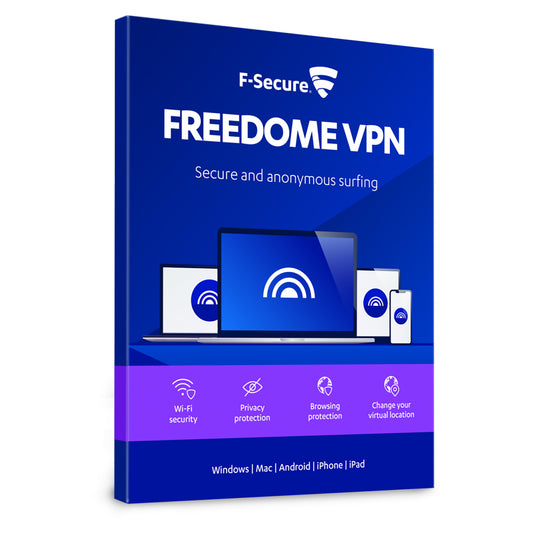 F-Secure Freedome VPN, 5 Devices, 1 Year Licence Key
